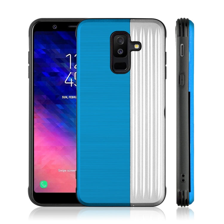 TPU + PC Protective Case for Galaxy A6 (2018), with Card Slot and Holder