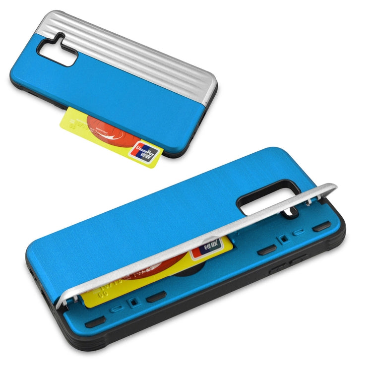 TPU + PC Protective Case for Galaxy A6 (2018), with Card Slot and Holder
