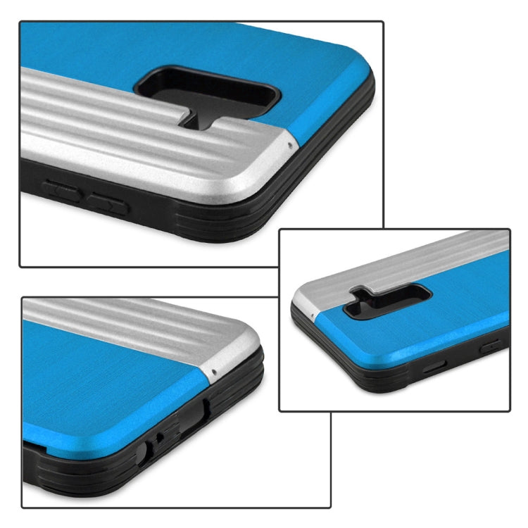 TPU + PC Protective Case for Galaxy A6 (2018), with Card Slot and Holder