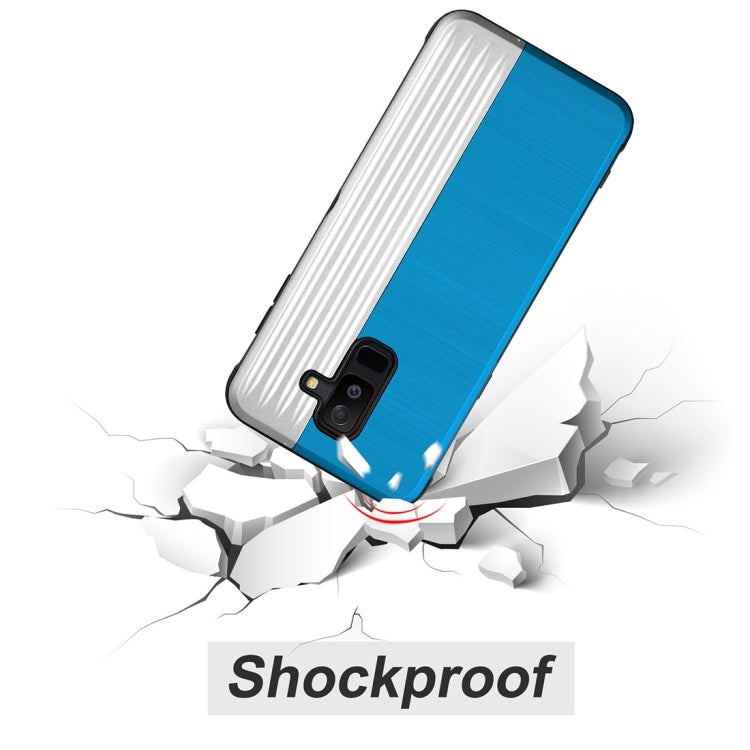 TPU + PC Protective Case for Galaxy A6 (2018), with Card Slot and Holder