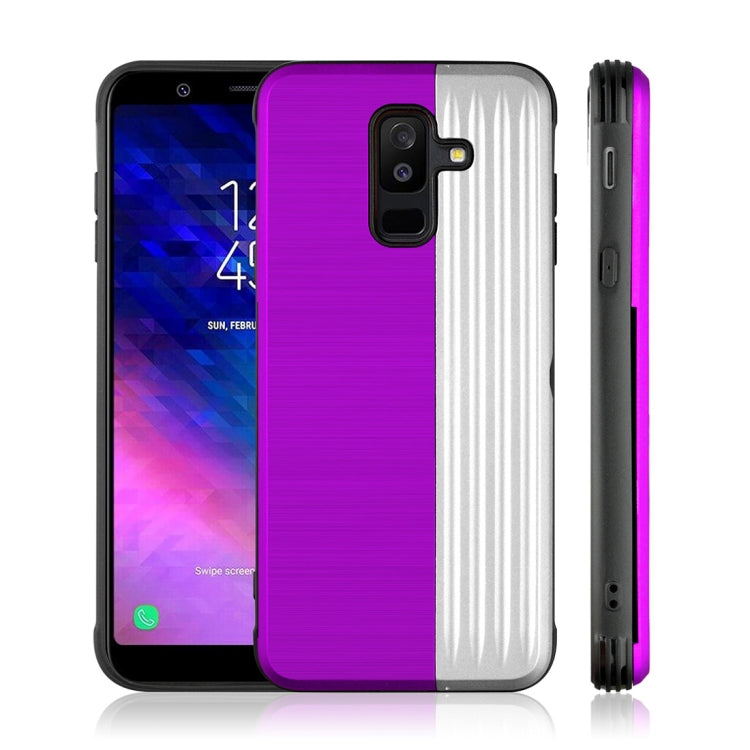 TPU + PC Protective Case for Galaxy A6 (2018), with Card Slot and Holder