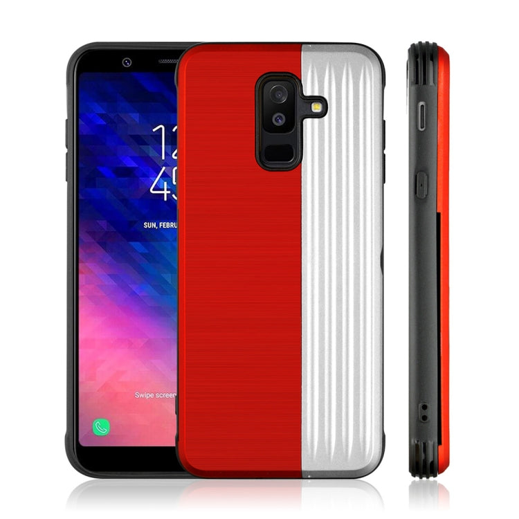 TPU + PC Protective Case for Galaxy A6 (2018), with Card Slot and Holder