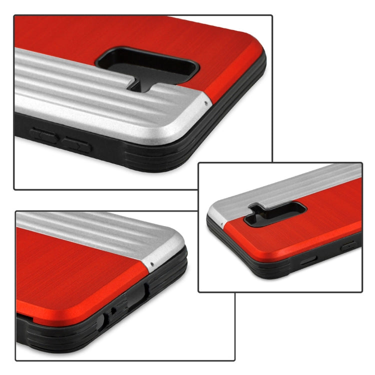TPU + PC Protective Case for Galaxy A6 (2018), with Card Slot and Holder