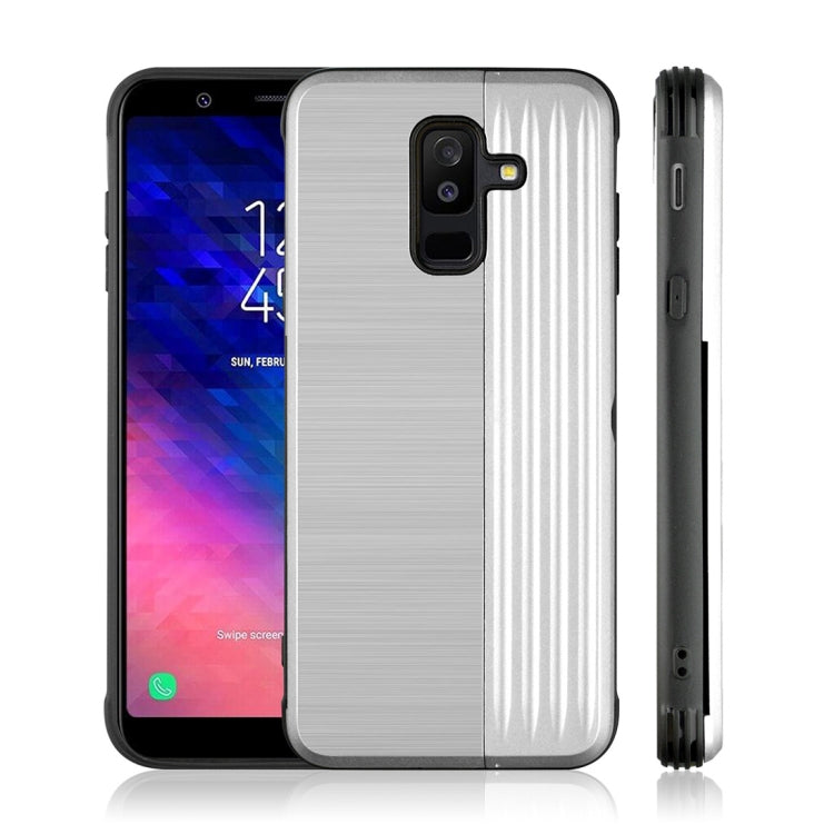 TPU + PC Protective Case for Galaxy A6 (2018), with Card Slot and Holder