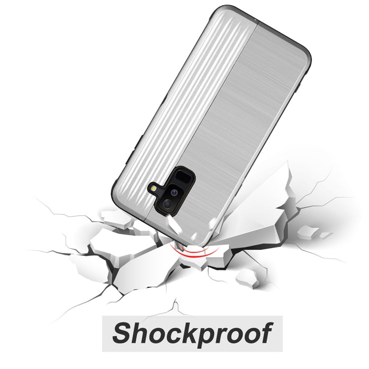 TPU + PC Protective Case for Galaxy A6 (2018), with Card Slot and Holder