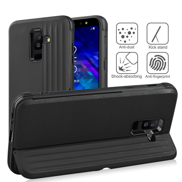 TPU + PC Protective Case for Galaxy A6+ (2018), with Card Slot and Holder