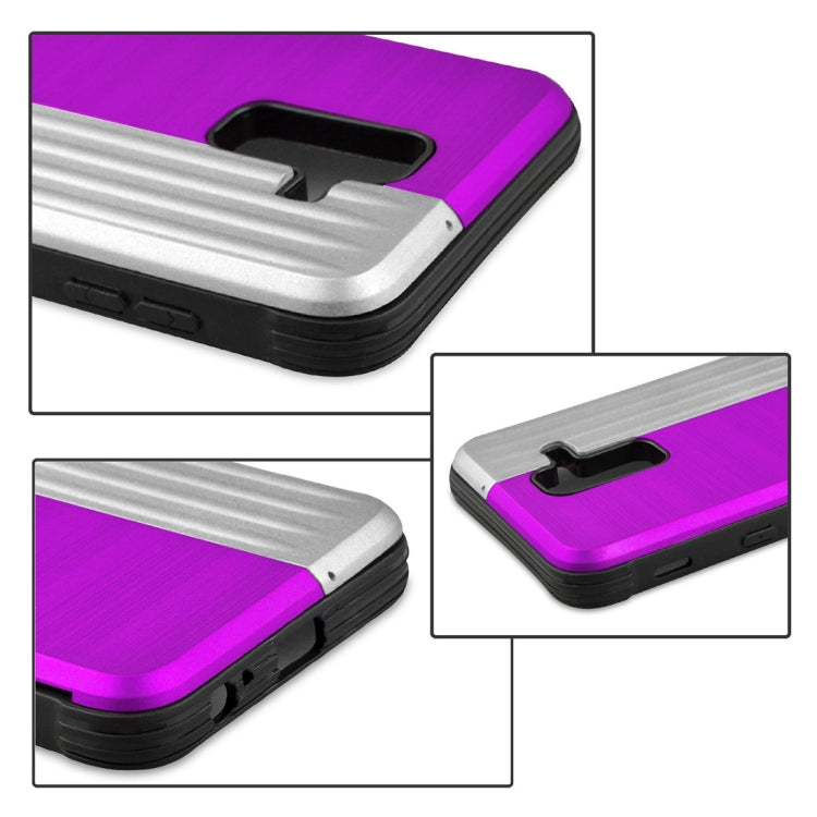 TPU + PC Protective Case for Galaxy A6+ (2018), with Card Slot and Holder