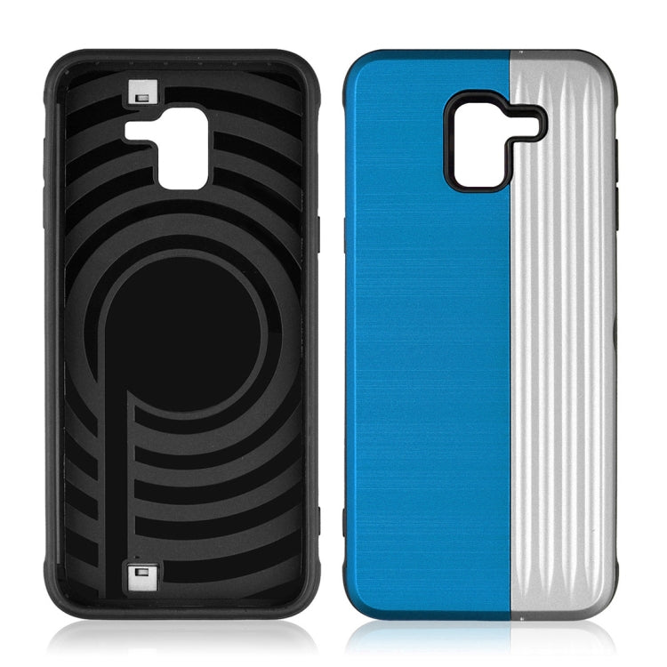 TPU + PC Protective Case for Galaxy J6 (2018), with Card Slot and Holder