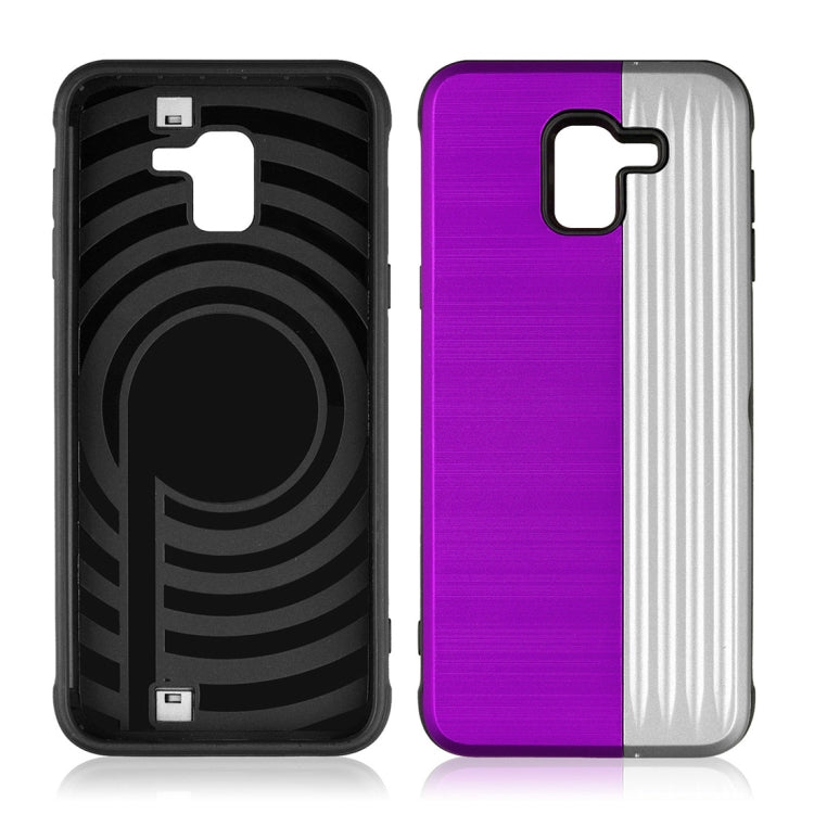 TPU + PC Protective Case for Galaxy J6 (2018), with Card Slot and Holder