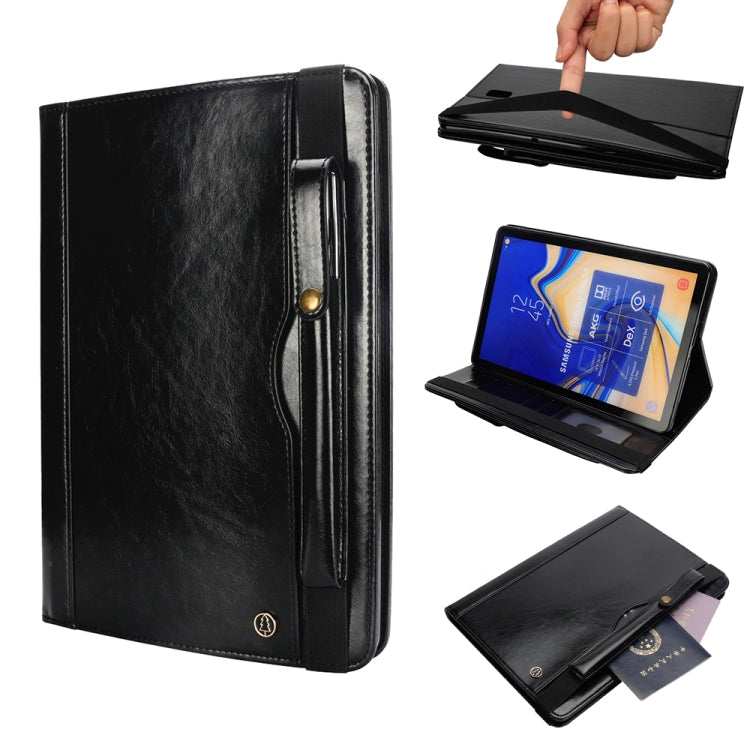 Horizontal Flip Leather Case for Galaxy Tab S4 T830 10.5 inch, with Double Card Slots & Pen Slots & Holder & Wallet & Photo Frame