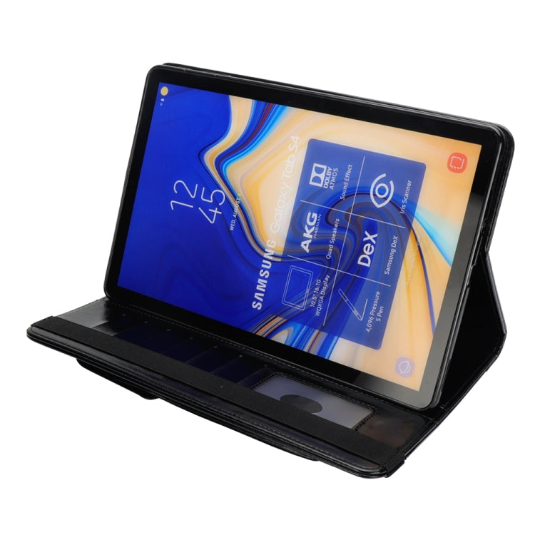 Horizontal Flip Leather Case for Galaxy Tab S4 T830 10.5 inch, with Double Card Slots & Pen Slots & Holder & Wallet & Photo Frame