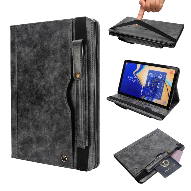 Horizontal Flip Leather Case for Galaxy Tab S4 T830 10.5 inch, with Double Card Slots & Pen Slots & Holder & Wallet & Photo Frame