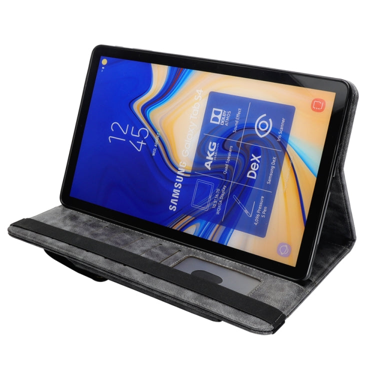 Horizontal Flip Leather Case for Galaxy Tab S4 T830 10.5 inch, with Double Card Slots & Pen Slots & Holder & Wallet & Photo Frame