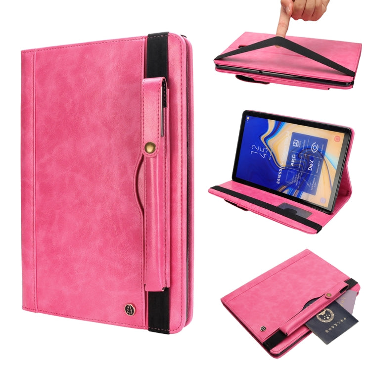 Horizontal Flip Leather Case for Galaxy Tab S4 T830 10.5 inch, with Double Card Slots & Pen Slots & Holder & Wallet & Photo Frame