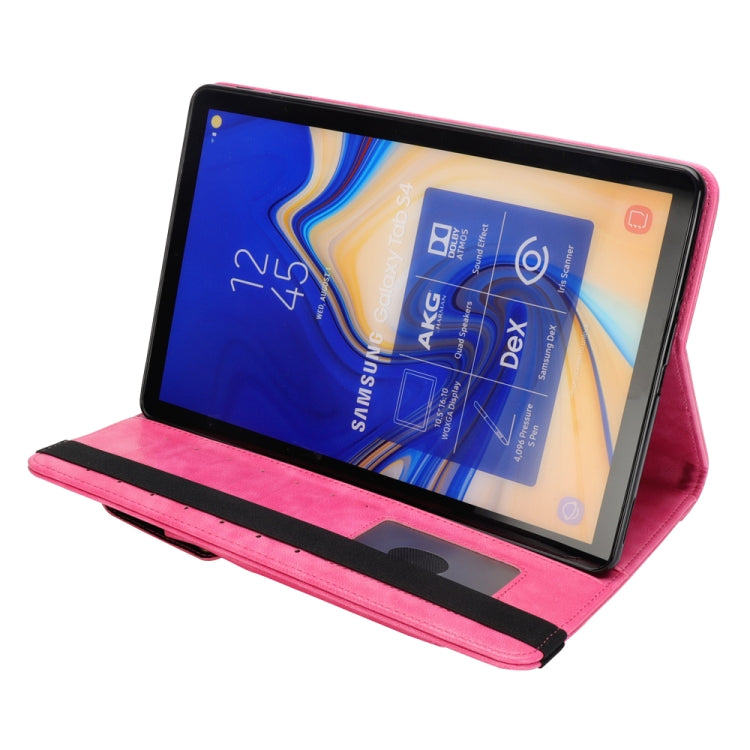 Horizontal Flip Leather Case for Galaxy Tab S4 T830 10.5 inch, with Double Card Slots & Pen Slots & Holder & Wallet & Photo Frame