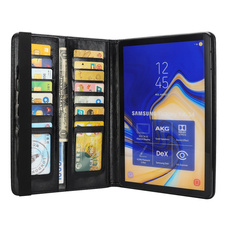 Horizontal Flip Leather Case for Galaxy Tab S4 T830 10.5 inch, with Double Card Slots & Pen Slots & Holder & Wallet & Photo Frame