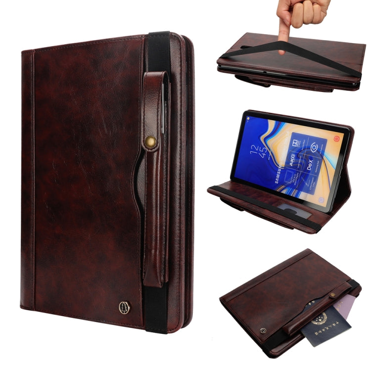 Horizontal Flip Leather Case for Galaxy Tab S4 T830 10.5 inch, with Double Card Slots & Pen Slots & Holder & Wallet & Photo Frame