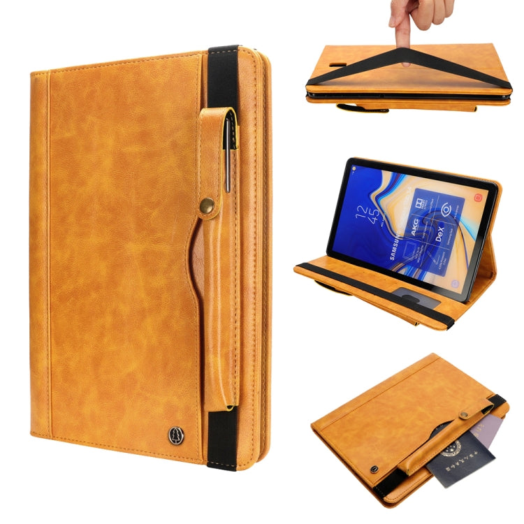 Horizontal Flip Leather Case for Galaxy Tab S4 T830 10.5 inch, with Double Card Slots & Pen Slots & Holder & Wallet & Photo Frame