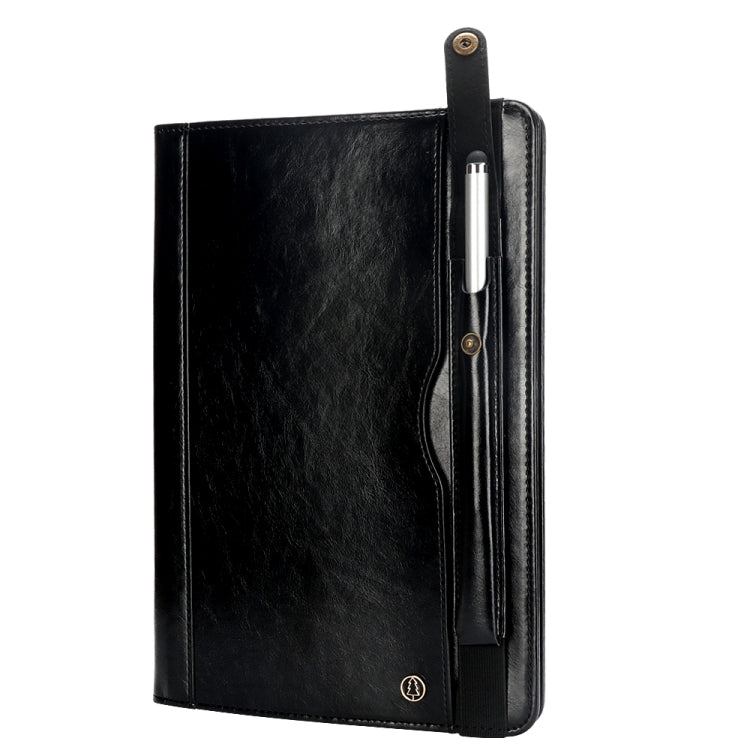 Horizontal Flip Leather Case for Galaxy Tab A T590 10.5 inch, with Double Card Slots & Pen Slots & Holder & Wallet & Photo Frame