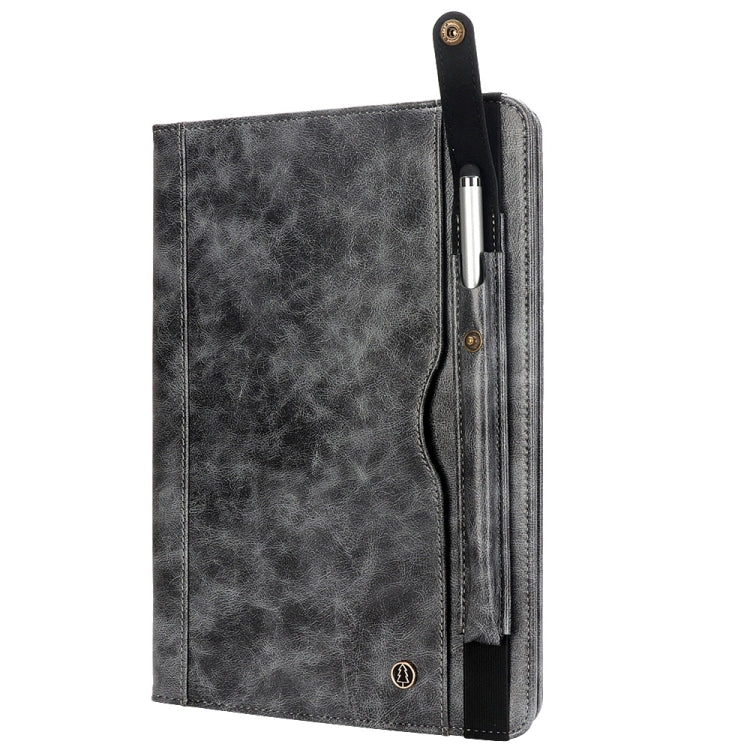 Horizontal Flip Leather Case for Galaxy Tab A T590 10.5 inch, with Double Card Slots & Pen Slots & Holder & Wallet & Photo Frame