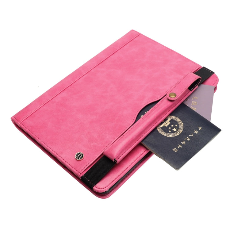 Horizontal Flip Leather Case for Galaxy Tab A T590 10.5 inch, with Double Card Slots & Pen Slots & Holder & Wallet & Photo Frame