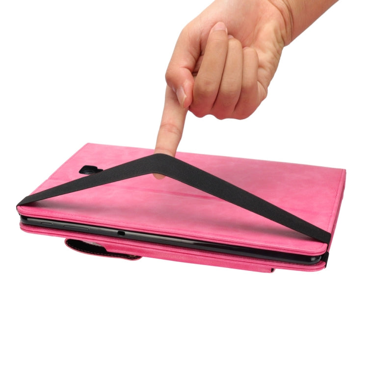 Horizontal Flip Leather Case for Galaxy Tab A T590 10.5 inch, with Double Card Slots & Pen Slots & Holder & Wallet & Photo Frame