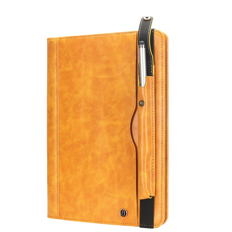 Horizontal Flip Leather Case for Galaxy Tab A T590 10.5 inch, with Double Card Slots & Pen Slots & Holder & Wallet & Photo Frame