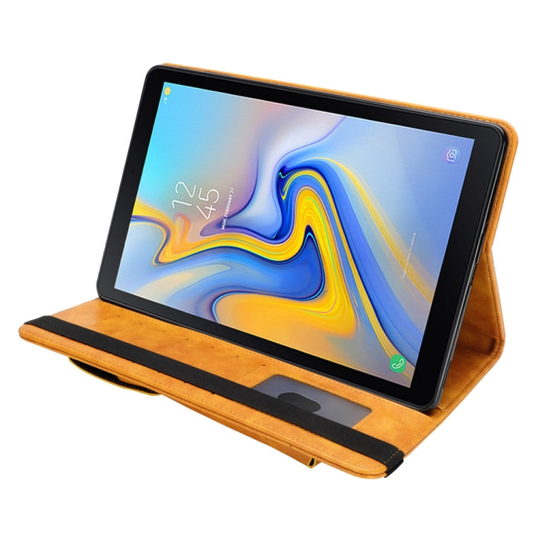 Horizontal Flip Leather Case for Galaxy Tab A T590 10.5 inch, with Double Card Slots & Pen Slots & Holder & Wallet & Photo Frame