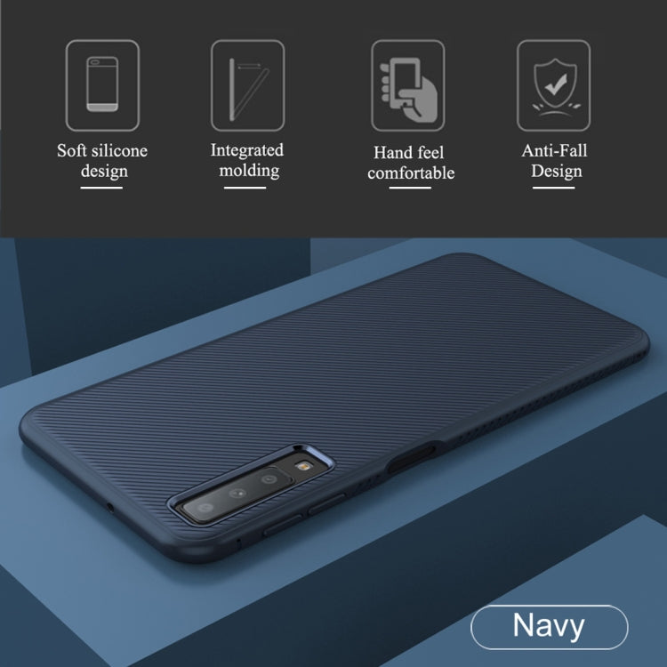 lenuo Leshen Series Stripe Texture TPU Case for  Galaxy A7 (2018)