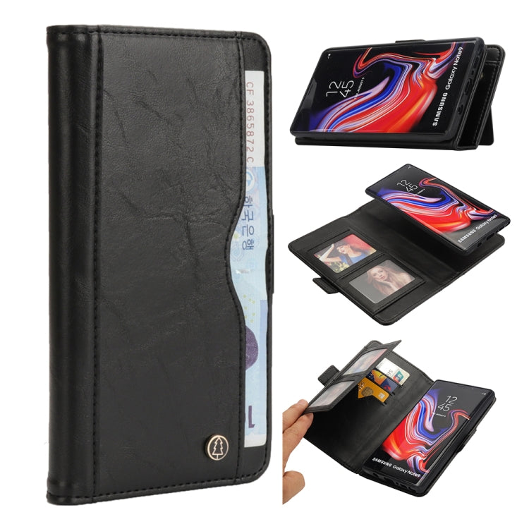 Horizontal Flip Leather Case for Galaxy Note9, with Card Slots & Arc Holder & Wallet & Photo Frame