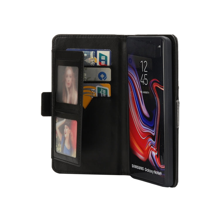 Horizontal Flip Leather Case for Galaxy Note9, with Card Slots & Arc Holder & Wallet & Photo Frame