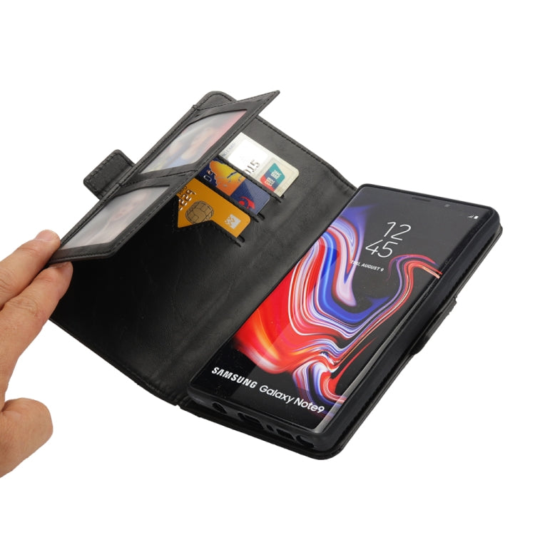 Horizontal Flip Leather Case for Galaxy Note9, with Card Slots & Arc Holder & Wallet & Photo Frame