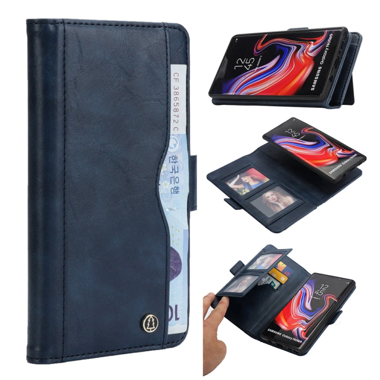 Horizontal Flip Leather Case for Galaxy Note9, with Card Slots & Arc Holder & Wallet & Photo Frame