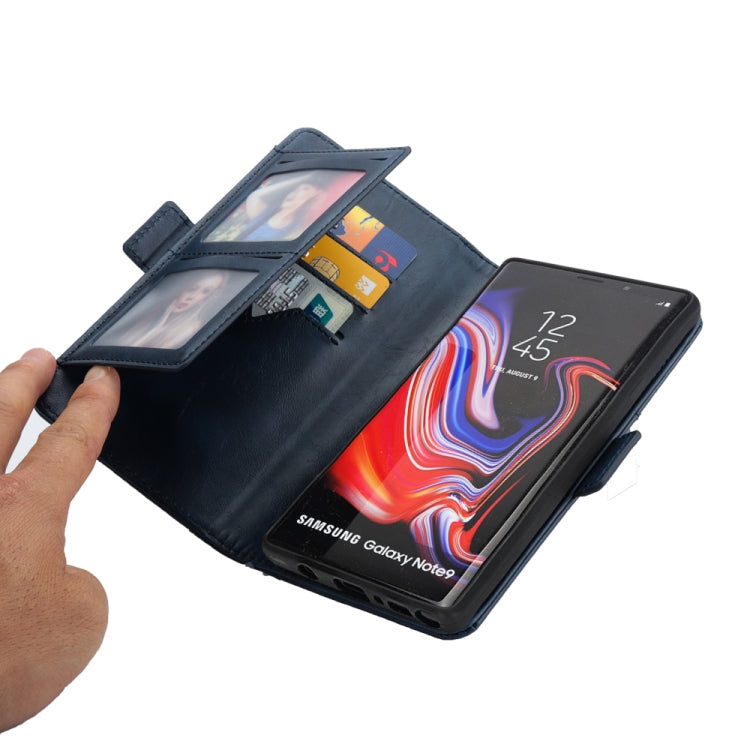 Horizontal Flip Leather Case for Galaxy Note9, with Card Slots & Arc Holder & Wallet & Photo Frame