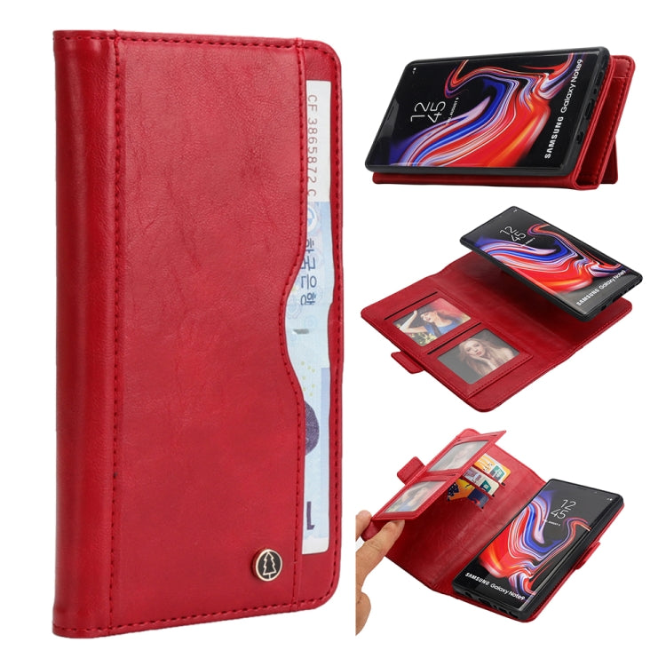 Horizontal Flip Leather Case for Galaxy Note9, with Card Slots & Arc Holder & Wallet & Photo Frame
