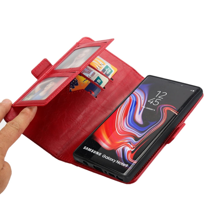 Horizontal Flip Leather Case for Galaxy Note9, with Card Slots & Arc Holder & Wallet & Photo Frame
