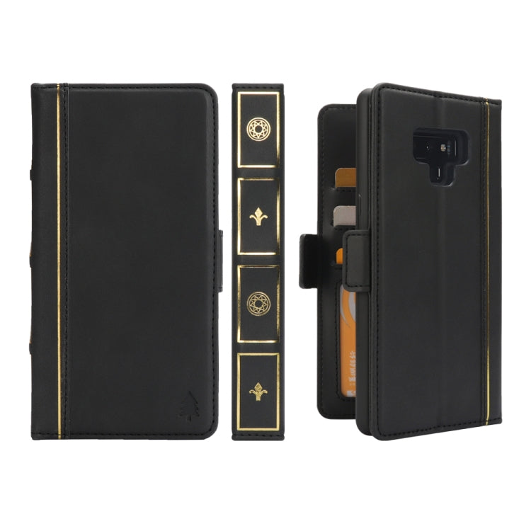Bible Style Business Horizontal Flip Leather Case for Galaxy Note9, with Card Slots & Photo Frame & Holder & Wallet