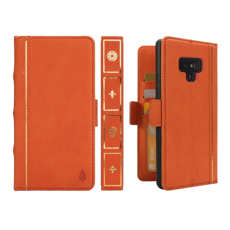 Bible Style Business Horizontal Flip Leather Case for Galaxy Note9, with Card Slots & Photo Frame & Holder & Wallet