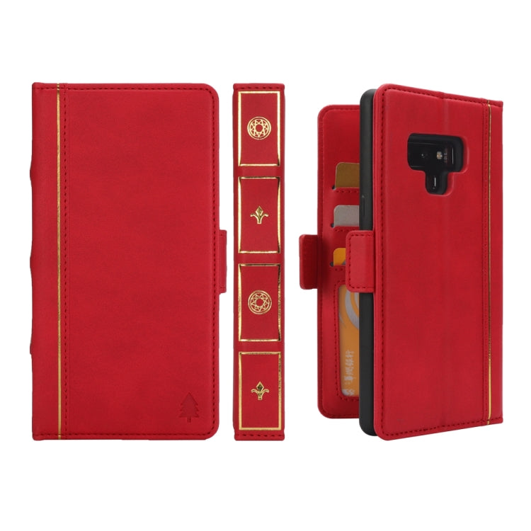 Bible Style Business Horizontal Flip Leather Case for Galaxy Note9, with Card Slots & Photo Frame & Holder & Wallet