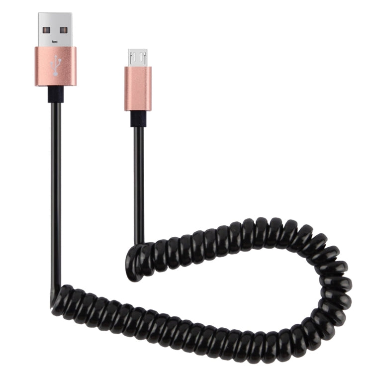 30cm to 100cm High Speed Spring Style Micro USB to USB 2.0 Flexible Elastic Spring Coiled Cable USB Data Sync Cable , For Galaxy, Huawei, Xiaomi, LG, HTC, Sony and Other Smart Phones