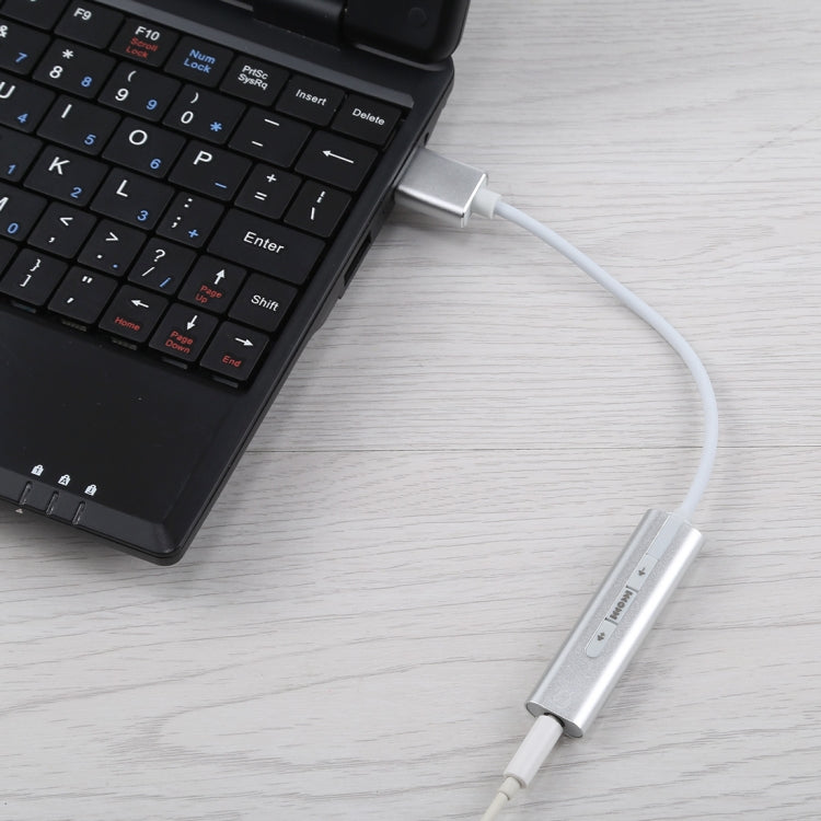 Aluminum Shell 3.5mm Jack External USB Sound Card HIFI Magic Voice 7.1 Channel Adapter Free Drive for Computer, Desktop, Speakers, Headset