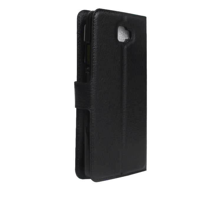 For Galaxy J5 Prime Litchi Texture Horizontal Flip PU Leather Case with Holder & Card Slots & Wallet