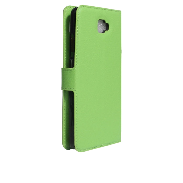 For Galaxy J5 Prime Litchi Texture Horizontal Flip PU Leather Case with Holder & Card Slots & Wallet