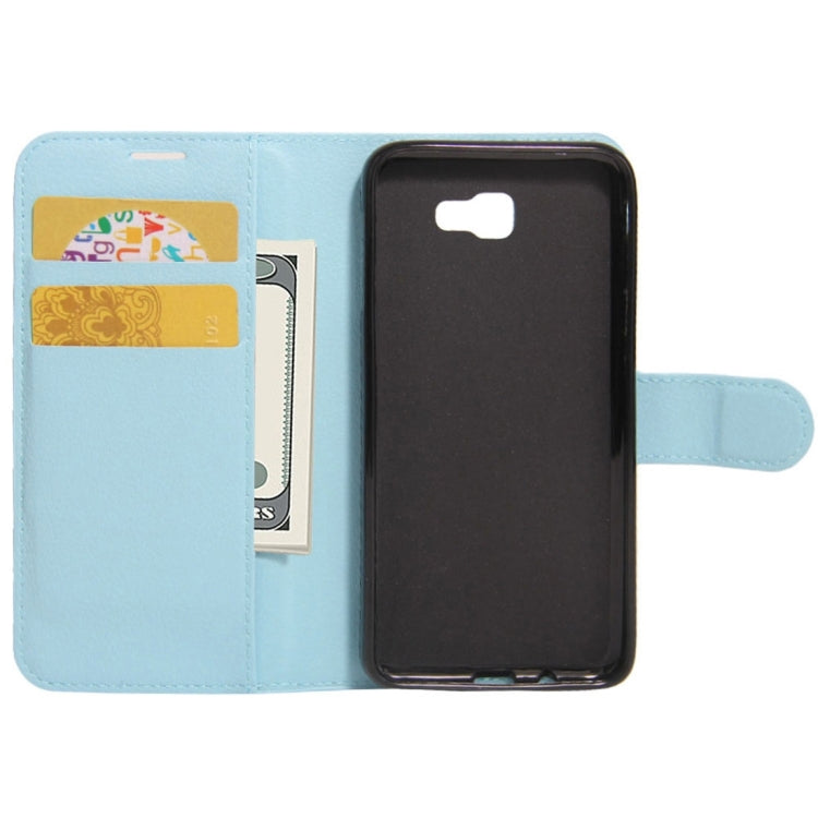 For Galaxy J5 Prime Litchi Texture Horizontal Flip PU Leather Case with Holder & Card Slots & Wallet