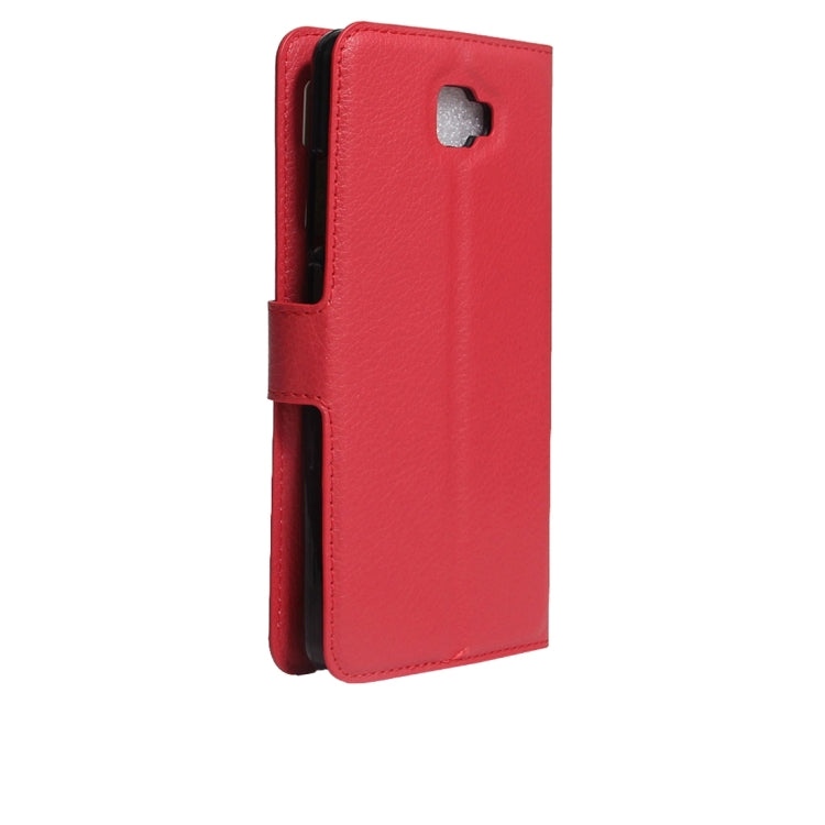 For Galaxy J5 Prime Litchi Texture Horizontal Flip PU Leather Case with Holder & Card Slots & Wallet