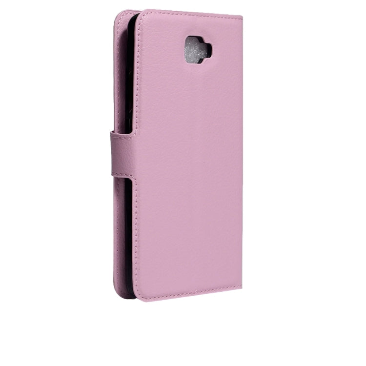 For Galaxy J7 Prime Litchi Texture Horizontal Flip PU Leather Case with Holder & Card Slots & Wallet
