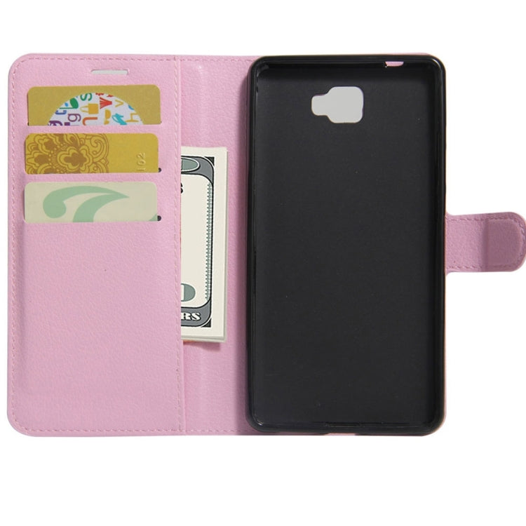 For Galaxy J7 Prime Litchi Texture Horizontal Flip PU Leather Case with Holder & Card Slots & Wallet