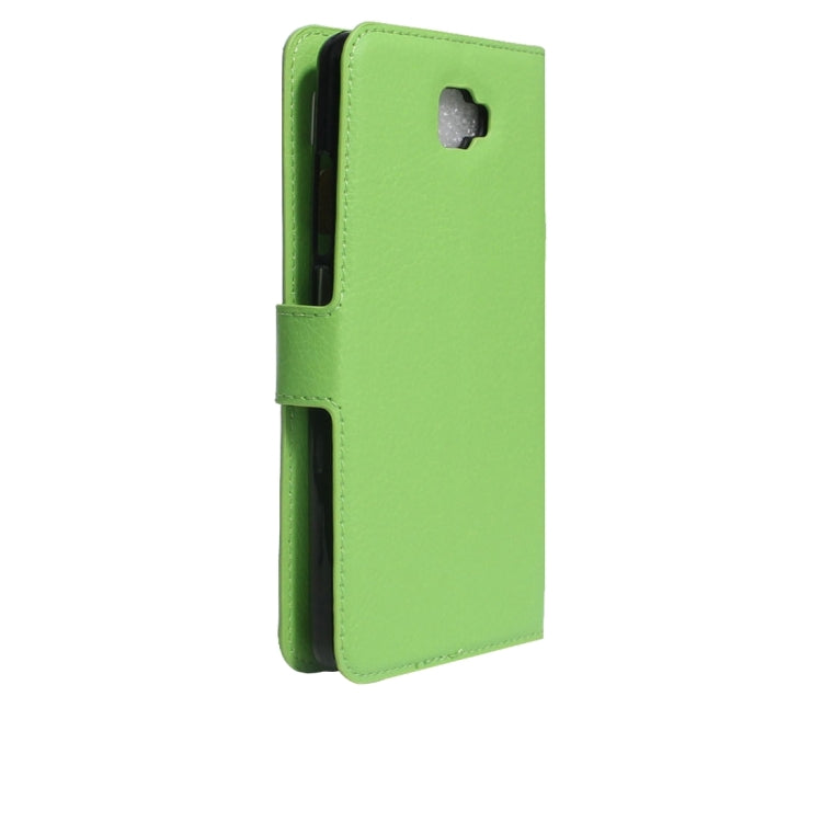For Galaxy J7 Prime Litchi Texture Horizontal Flip PU Leather Case with Holder & Card Slots & Wallet