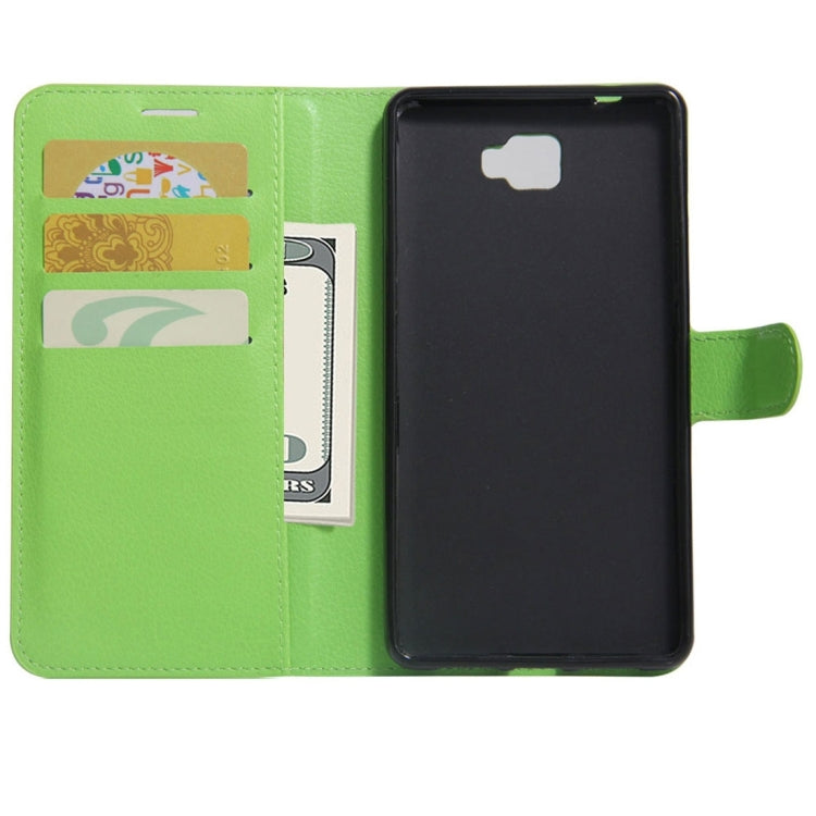 For Galaxy J7 Prime Litchi Texture Horizontal Flip PU Leather Case with Holder & Card Slots & Wallet