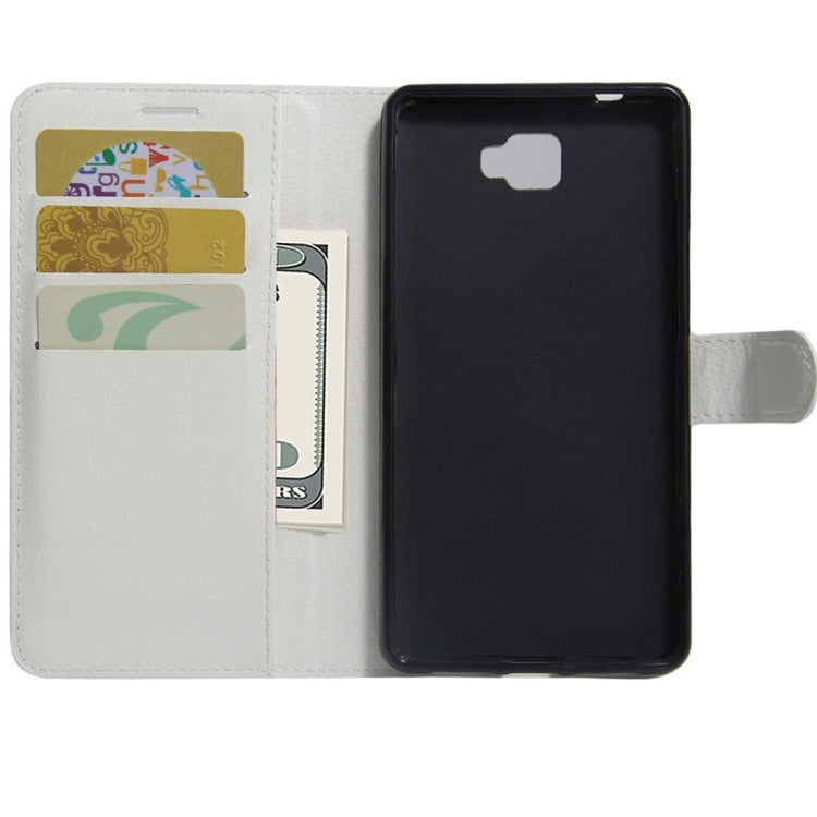 For Galaxy J7 Prime Litchi Texture Horizontal Flip PU Leather Case with Holder & Card Slots & Wallet